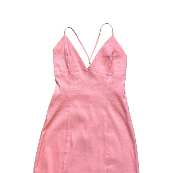 Summer wedding guest dress sexy maxi spaghetti strap open back - Picture 4 of 6